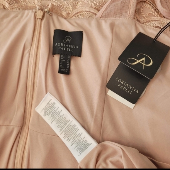 NWT Adrianna Papell Cocktail Sequin Maxi Dress Sz 12 - Picture 15 of 16